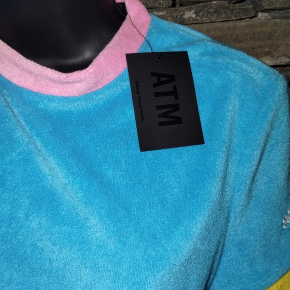 ATM blue pink and yellow top size small - Picture 4 of 6